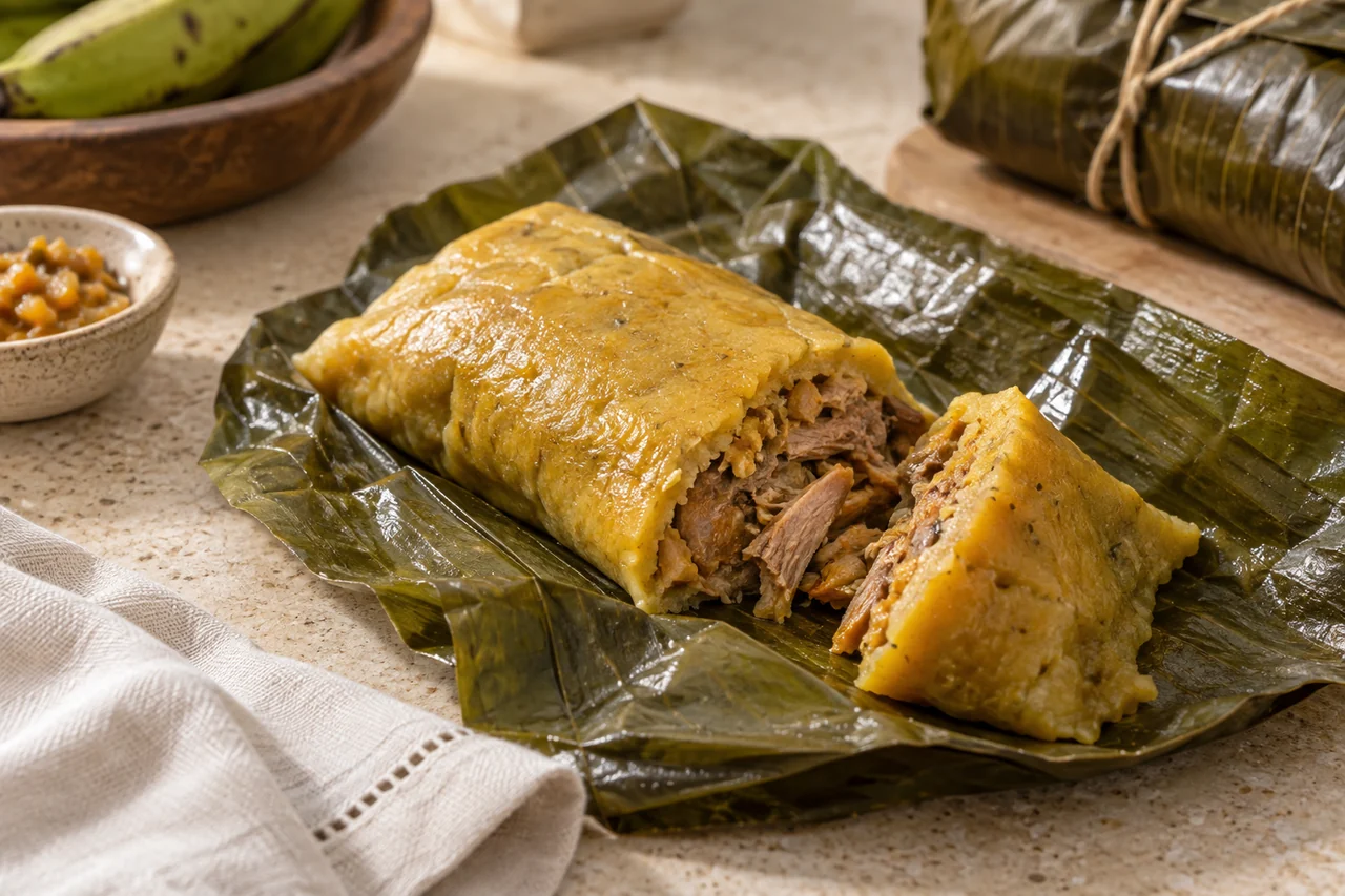 AI-generated illustration of Pasteles en hoja
