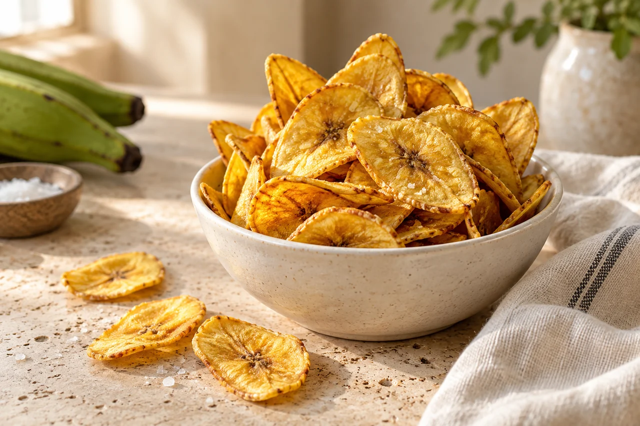 AI-generated illustration of Plantain chips