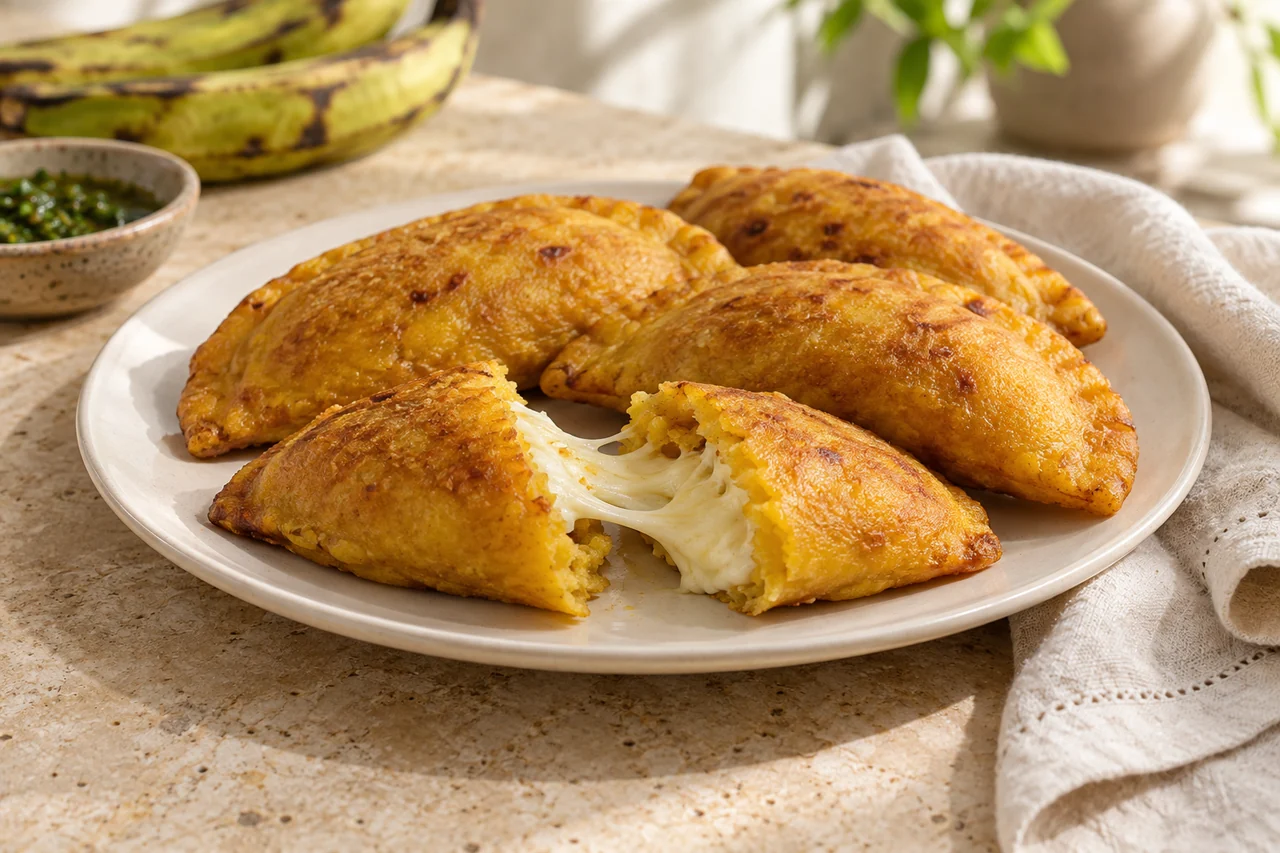 AI-generated illustration of Plantain empanadas