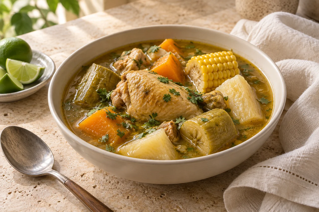AI-generated illustration of Chicken sancocho